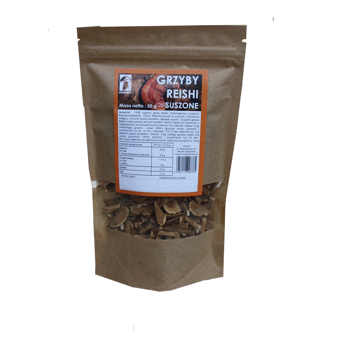 Reishi – Ganoderma lucidum – grzyb suszony 50 g
