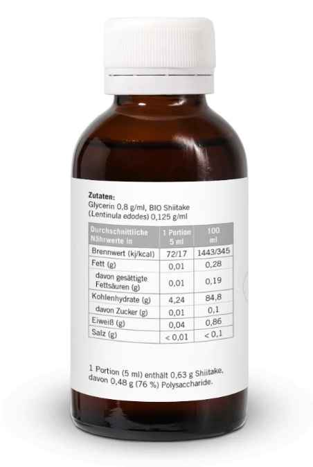 Shiitake Lentinula edodes ekstrakt płynny 100 ml BIO - obrazek 2