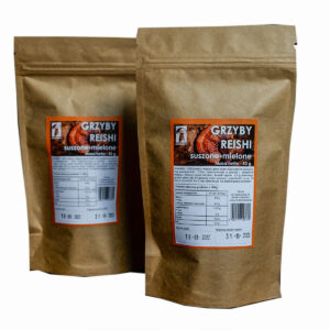 Reishi mielone 50 g – Ganoderma lucidum, proszek z grzyba funkcjonalnego